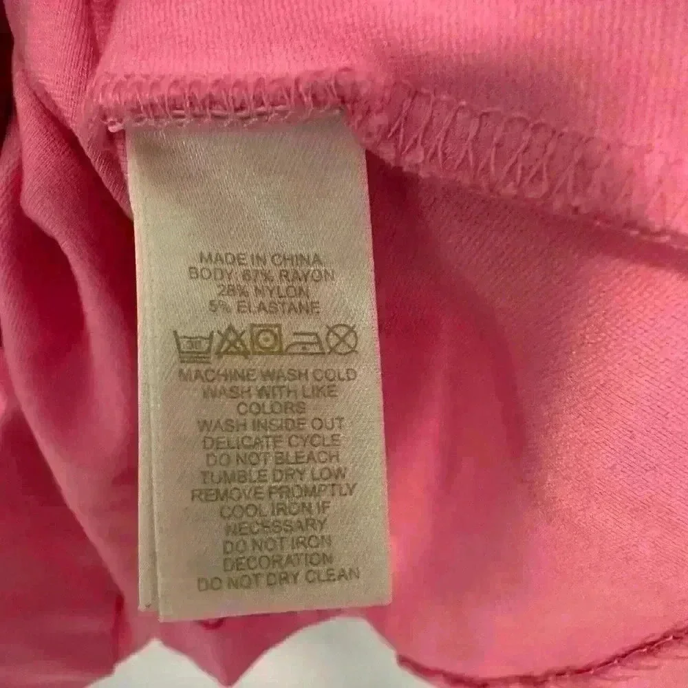 229.Kate Spade Bright pink dress short sleeve round neck casual girl in size 12
